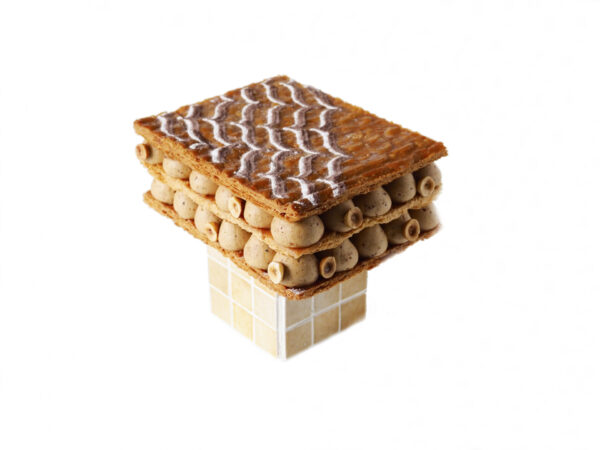 Millefeuille praliné aux noisettes