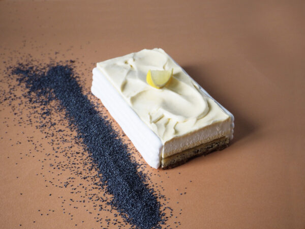 Entremets citron et pavot