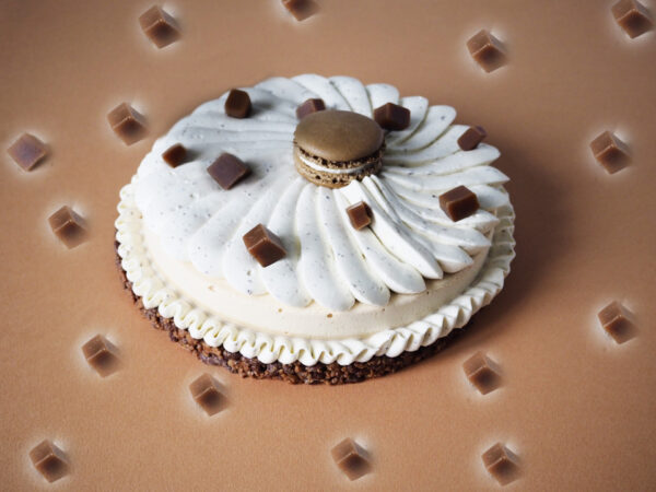 Tarte au caramel et vanille