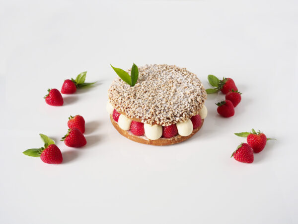 Tropézienne fraise et basilic