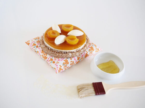 Macaron abricot, amande et vanille